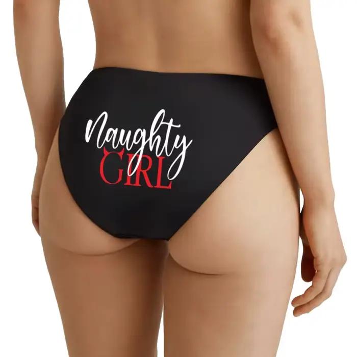 Vilain fille femmes sous-vêtements en coton lèvres Sexy Lingeries