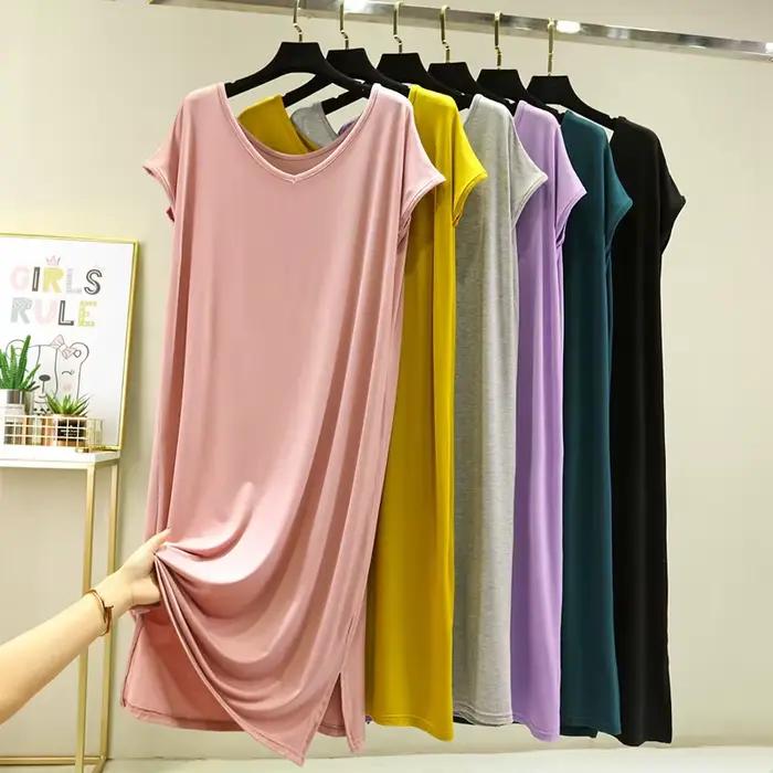 Robe de Nuit Mi-Longue pour Femme