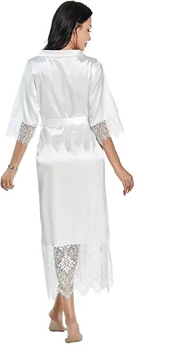 Peignoir en satin doux pour femmes