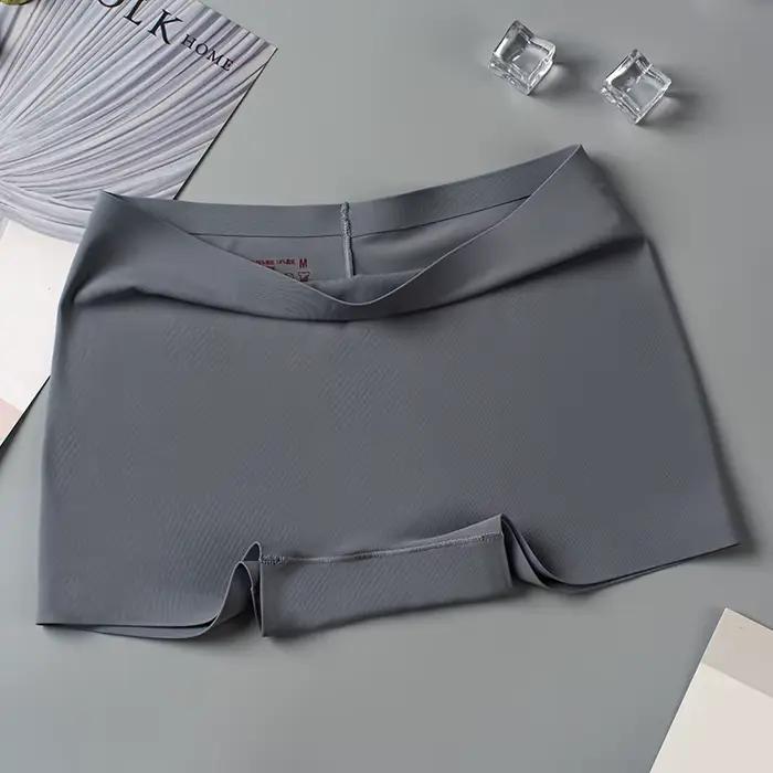 3 pièces culottes femmes doux sous-vêtements féminins soie Boyshorts
