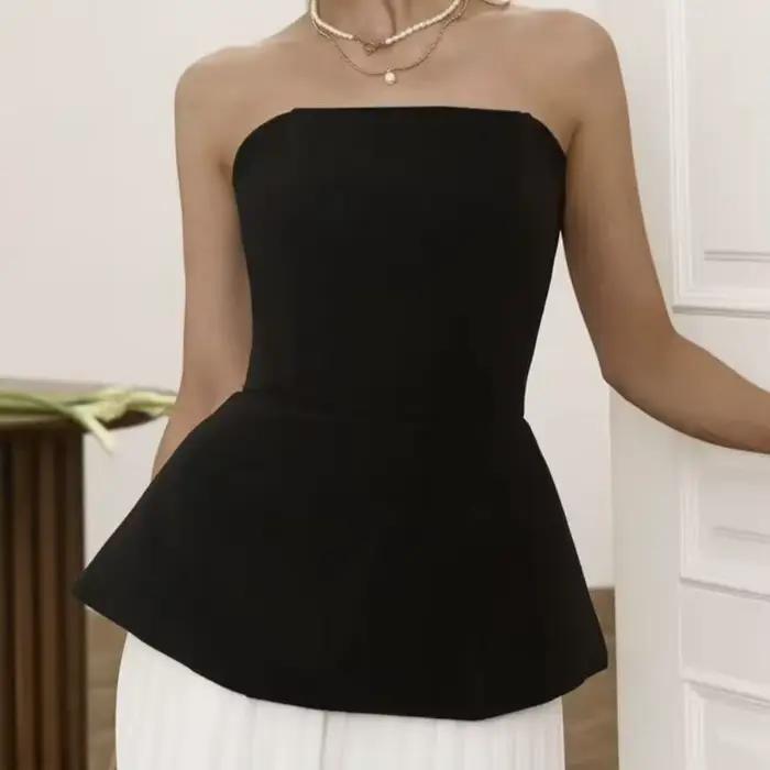 Top bustier à baleines