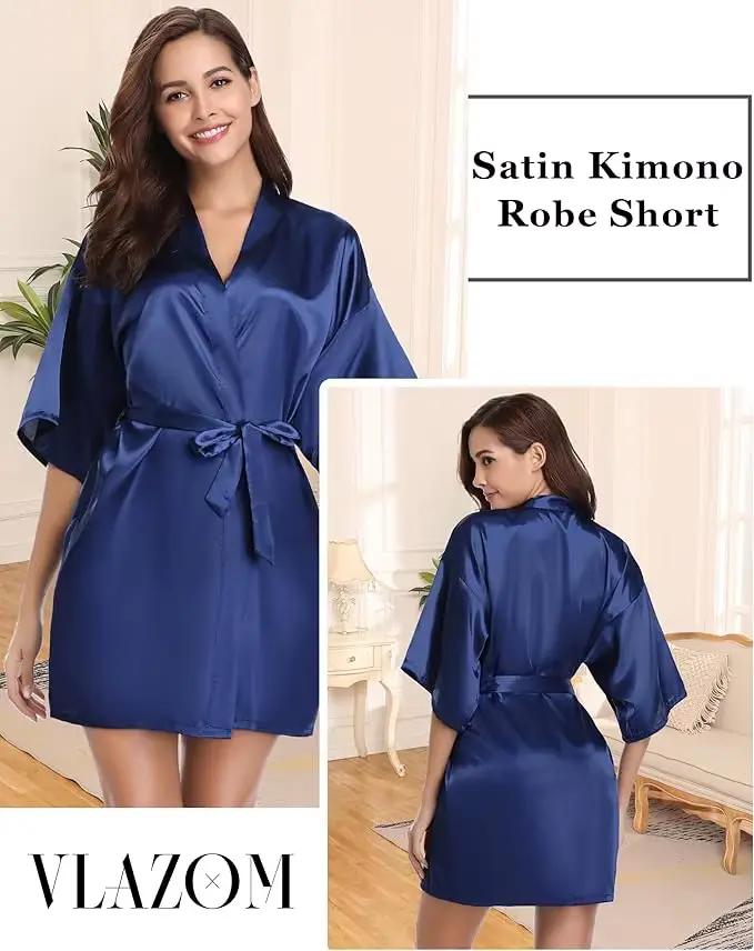 Chemise de nuit verte, Kimono de couleur unie