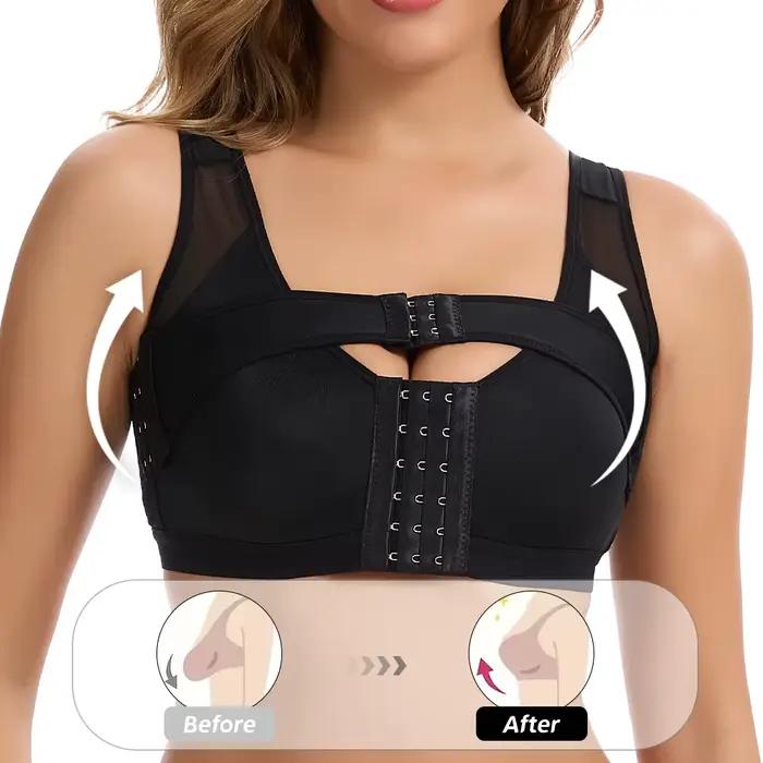 Soutien-gorge sans fil à fermeture avant pour femme