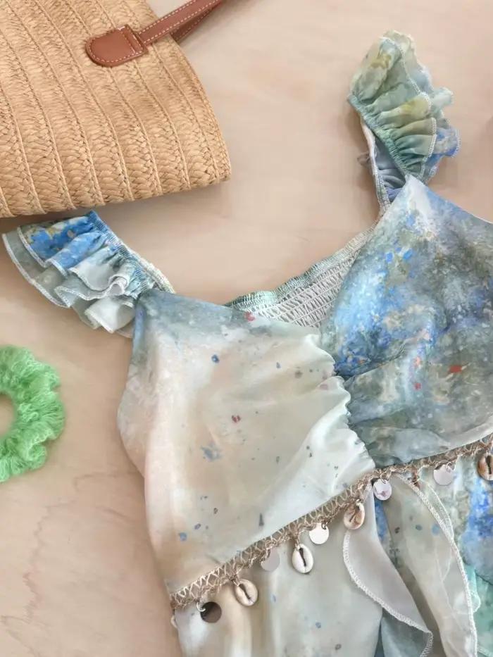 Robe d'été française pour femmes