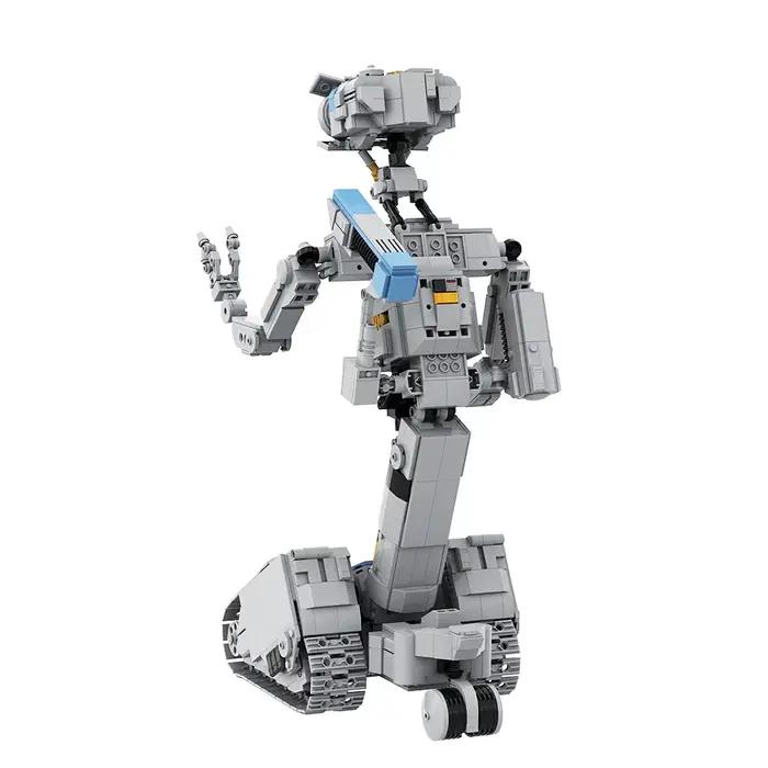 Gobricks MOC Johnnyed 5 Robots modèle brique Circuits courts militaire émotionnel Robot bloc de construction Kit jouets pour cadeaux pour adultes