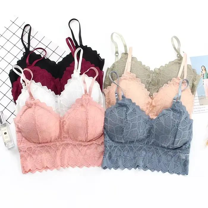 Ensemble de soutien-gorge et culotte push-up en dentelle pour femmes