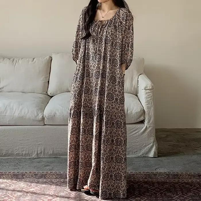 Robe longue violette pour femmes