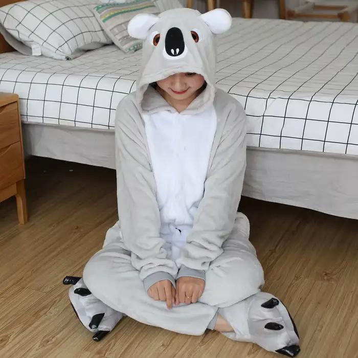 Kigurumi Koala Onesies pyjamas de dessin animé pour adultes femmes hommes