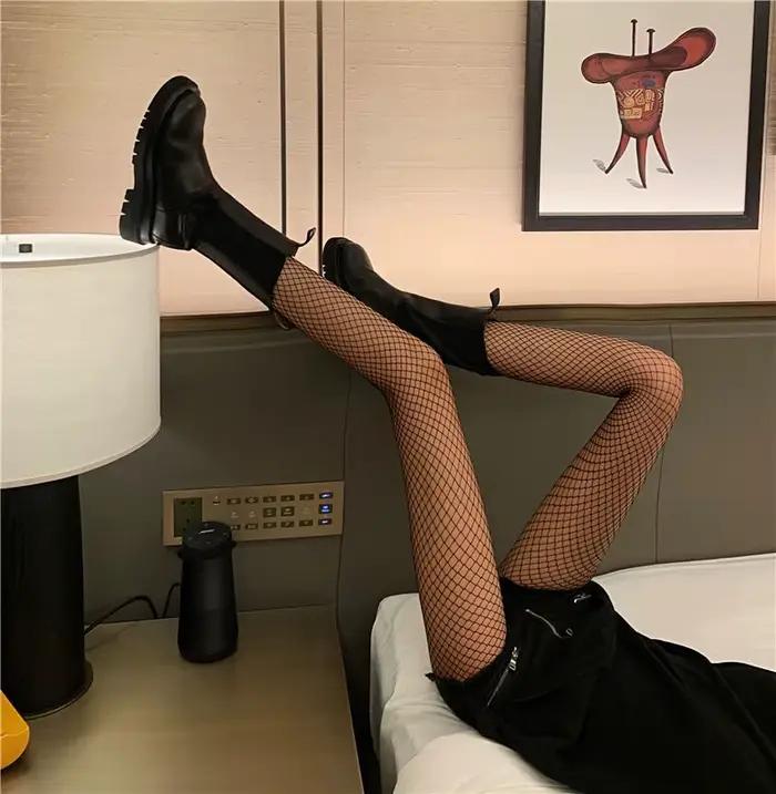 Collants résille longs sexy pour femme