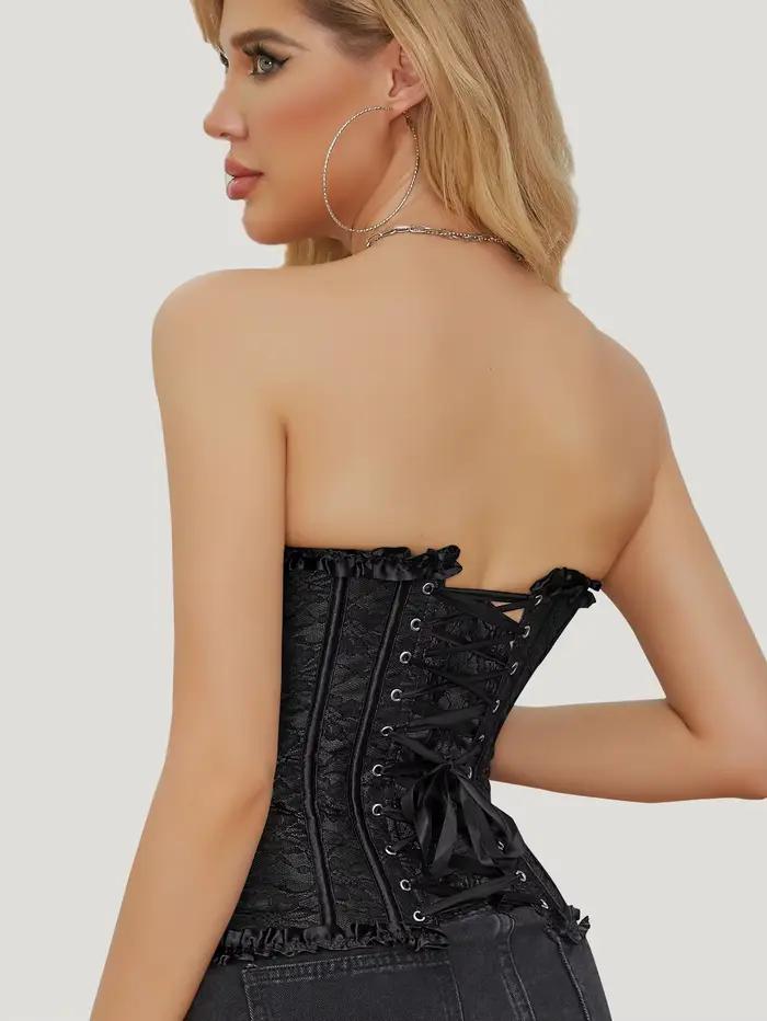 Corset sexy surbuste bustiers gothiques et corsets à lacets corselet taille corset fajas ventre plat shapewear femmes shaper ceinture