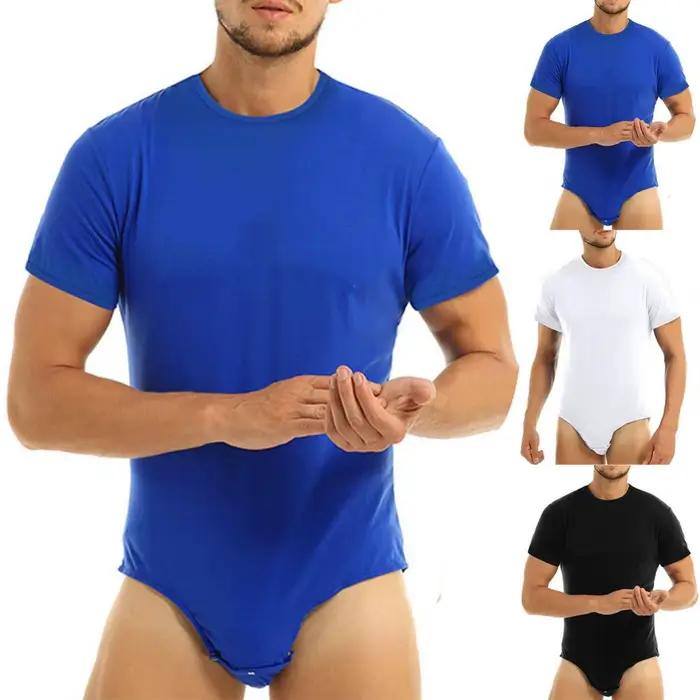 Superbe Body pyjamas col rond corps mince hommes adultes