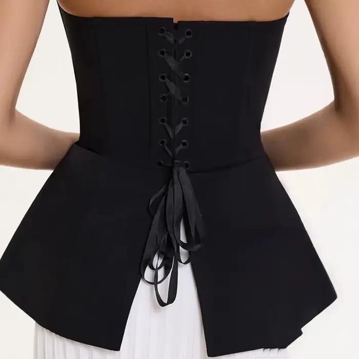 Top bustier à baleines