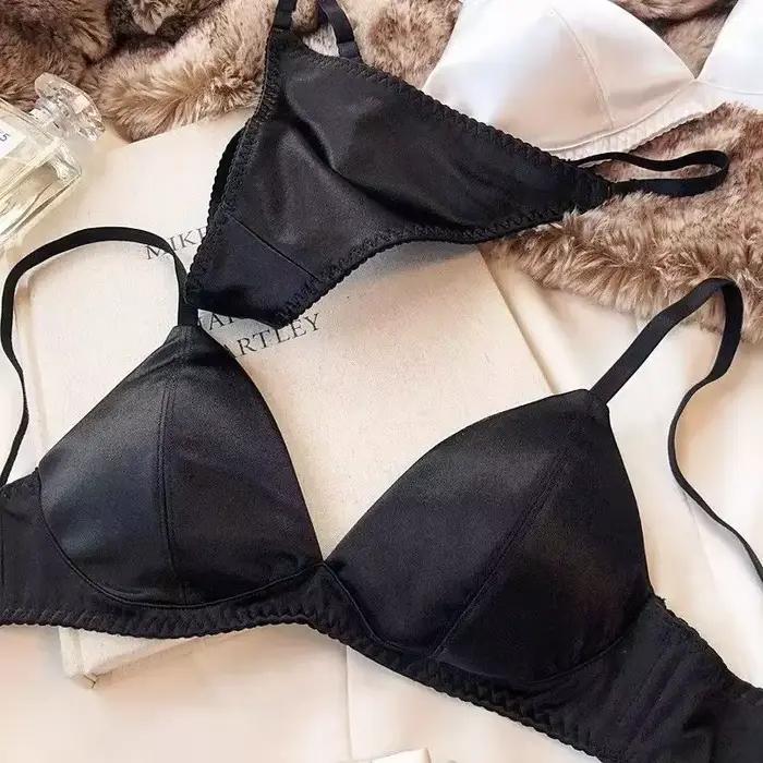 Soutien-gorge triangle français sexy pour petites poitrines confortable et anti-affaissement occassions spéciales femmes