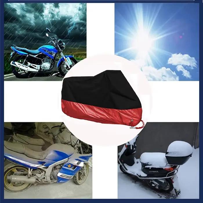 190T noir bleu Design imperméable moto couvre moteurs poussière pluie neige UV protecteur couverture intérieur extérieur M L XL XXL XXXL 4XL