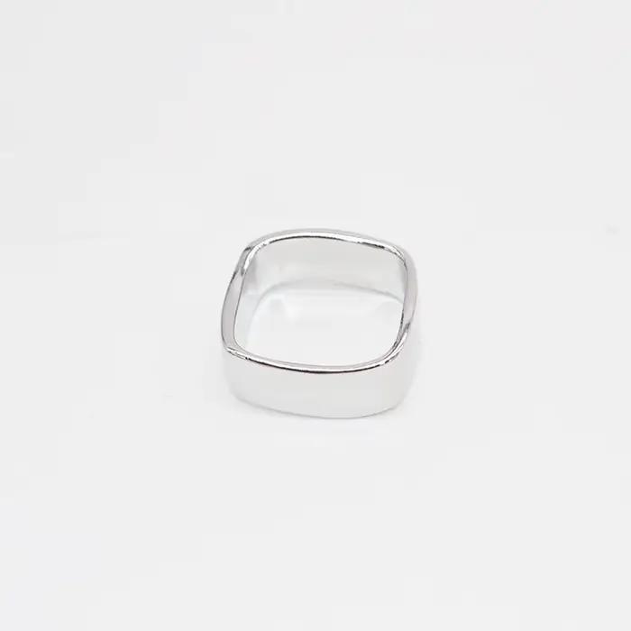Anneau Ambi (argent/noir), tours de magie, cercle carré, accessoires de magicien, gros plan, Illusion d'optique de rue, accessoires Gimmick