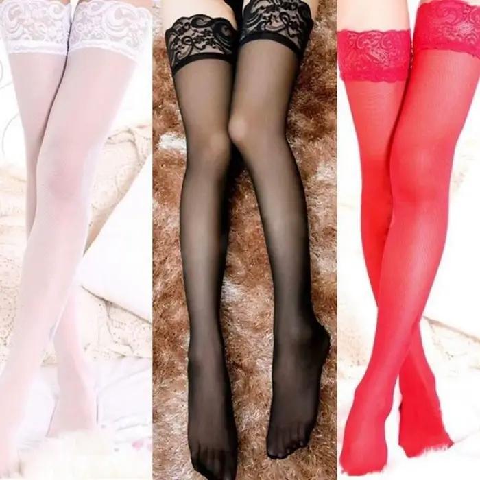 Collants sexy pour boîtes de nuit, bas résille à lacets, bas cuissardes