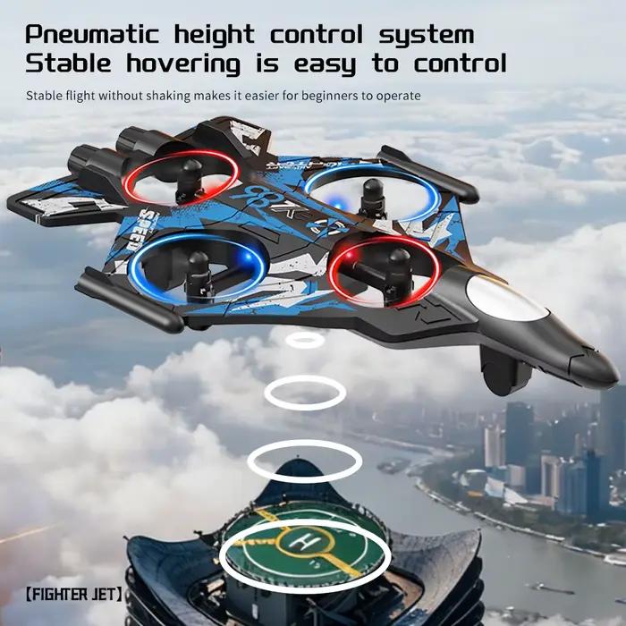Avion RC YL86, hélicoptère, trois vitesses, avion à bascule à 360 degrés ° Drone RC Jouets de combat à maintien d'altitude fixe
