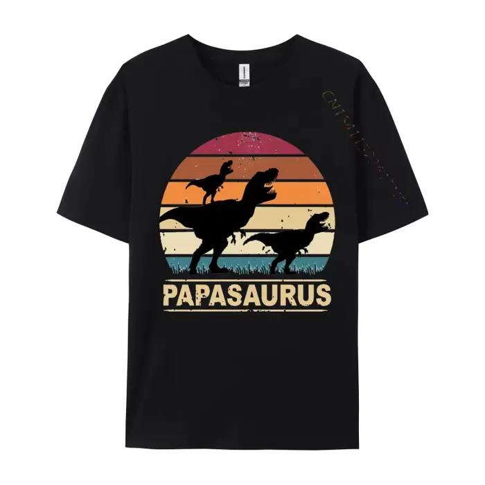 T-shirt Papa Saurus D37Twins Papasurus pour homme, coton peigné, coupe couvertes, vente en gros