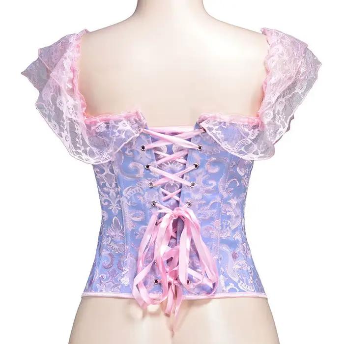 Dentelle Corset Top Femmes Shapewear Fajas Taille Formateur Minceur Lingerie Blusas Body Shaper Femme Corsets Sexy Outwear Shaping Tops