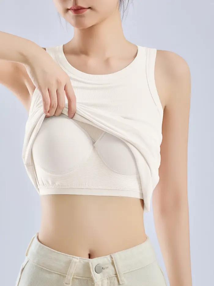 Camisole filetée tout-en-un pour femmes