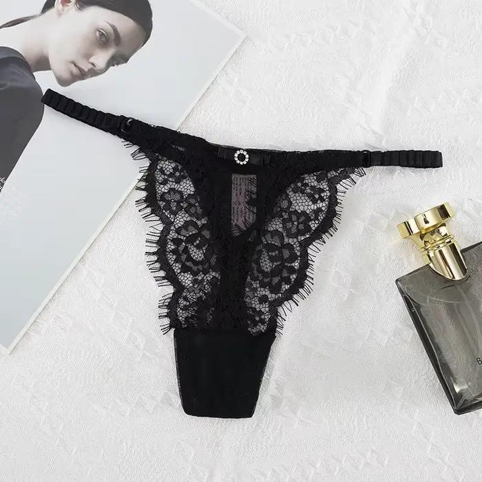 Femmes culottes taille basse sous-vêtements tongs Sexy tentation culotte respirant slips femme dentelle Lingerie sans couture G-String