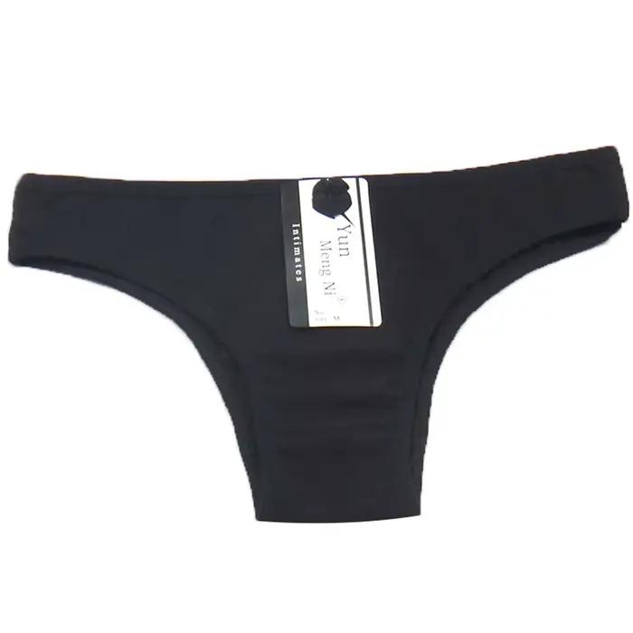 Culotte triangle sexy en coton pour femmes, bikini, lot de 3 pièces