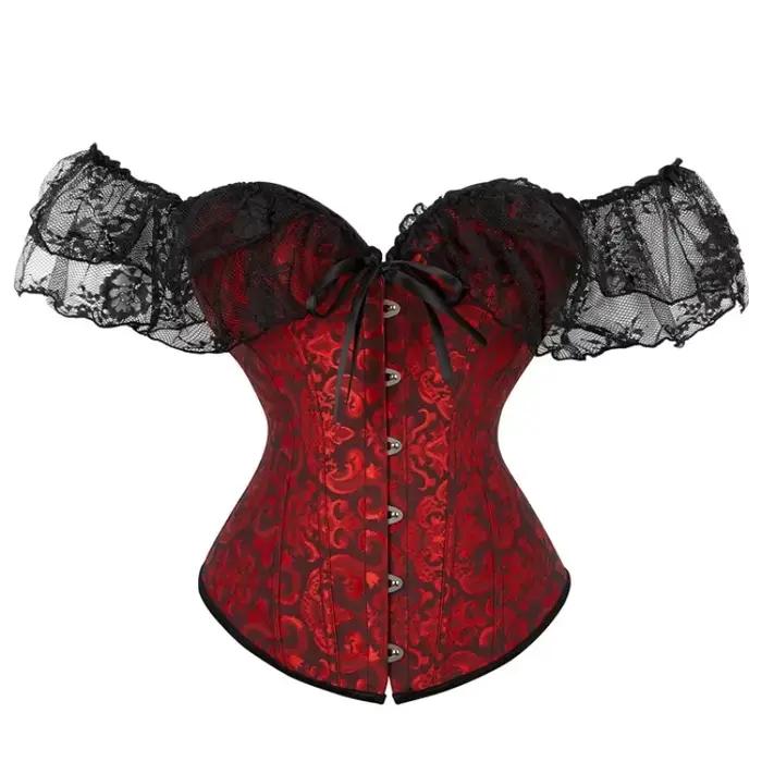 Haut corset en dentelle pour femme