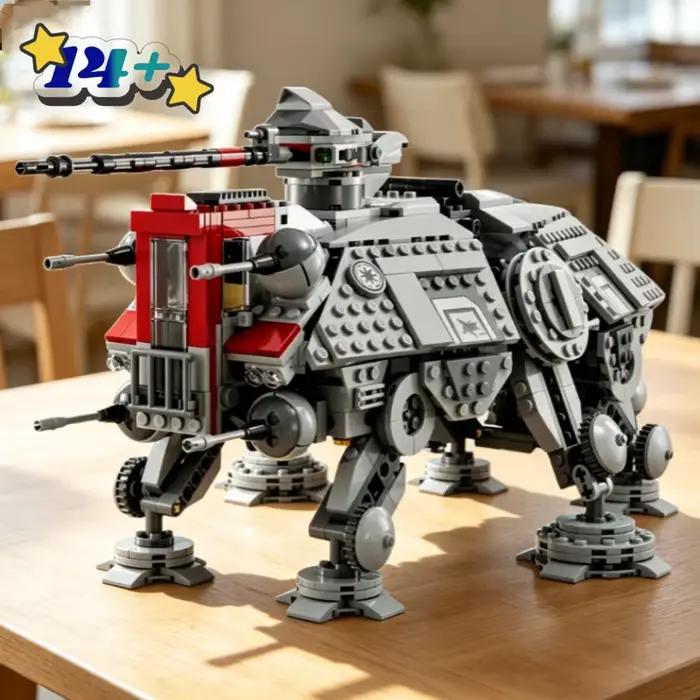Ensemble de 1082 pièces de briques de construction AT-TE Walker MOC, modèle d'Enforcer tactique, collection mécanique, cadeau de vacances pour adultes
