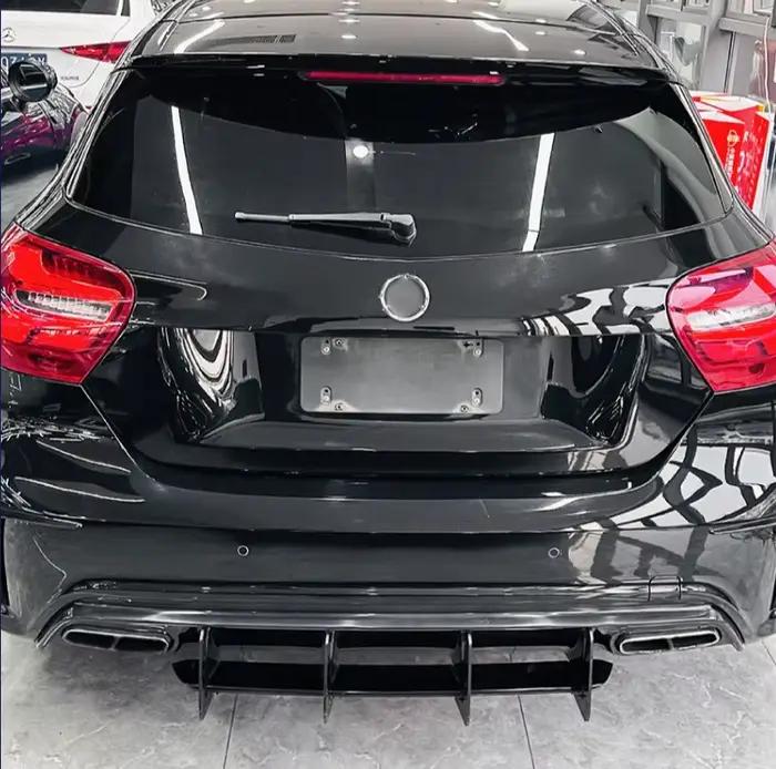 Diffuseur de pare-chocs arrière, séparateur, spoiler, kit carrosserie pour Mercedes Benz Classe A W176 A180 A200 A250 A260 A45 AMG Hatchback 2013-2018