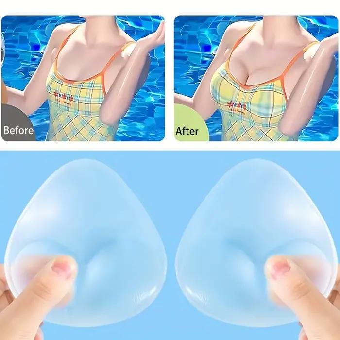 Coussinets de soutien-gorge réutilisables en silicone