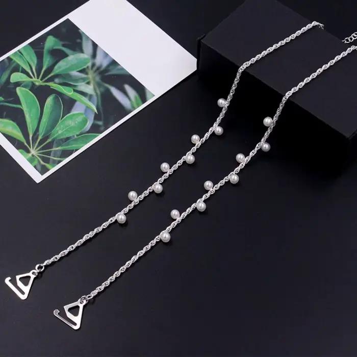 Bretelles de soutien-gorge en perles antidérapantes, sous-vêtements amovibles, épaules dénudées, réglables, décoratives, ceintures d'épaule, hauts