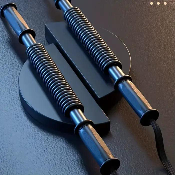 1 barre d'entraînement pour la force des bras |   Équipement de fitness à double tête de 66 lb pour l'augmentation musculaire, en fer, couleur