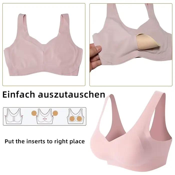 3 paires de bonnets amovibles pour femmes, coussinets de soutien-gorge, Triangles, sous-vêtements, Bikini, coussinets de remplacement invisibles pour débardeurs