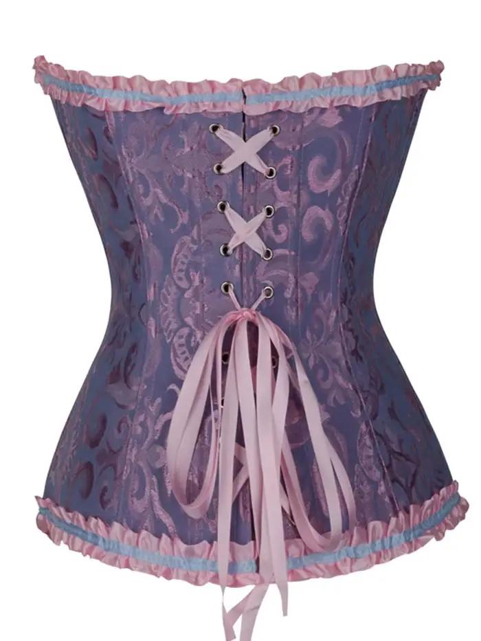 Corset de taille froncé européen et américain