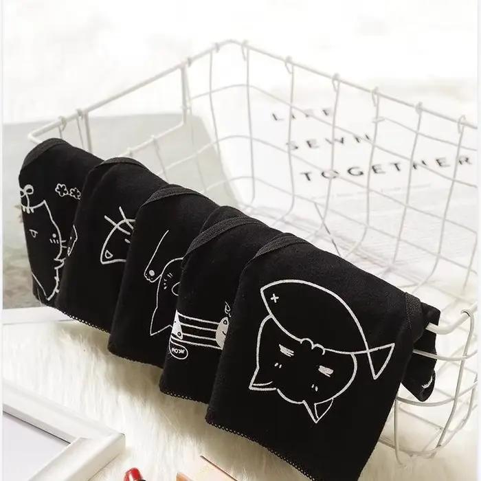 5 pièces culottes pour femmes dessin animé sous-vêtements en coton Shorts Sexy femme Triangle doux respirant filles slips dames sous-vêtement M-XL
