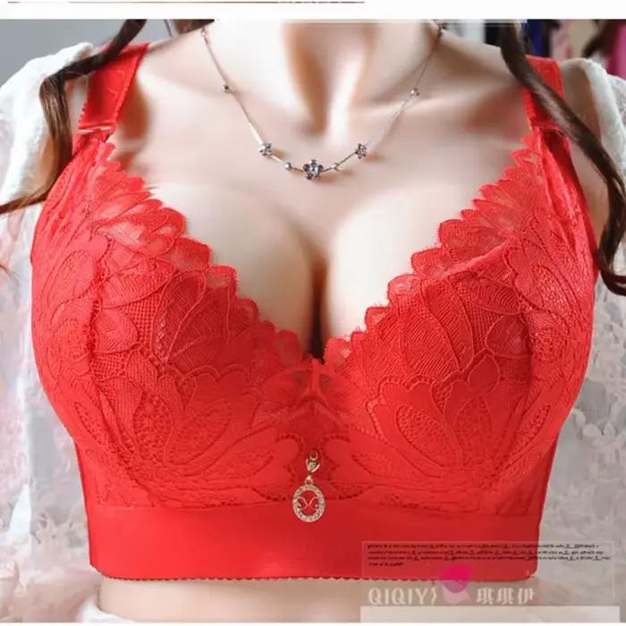 Soutien-gorge à armatures en dentelle pour femmes grandes tailles, bonnet fin, lingerie sexy pour poitrine généreuse, usage quotidien, effet push-up