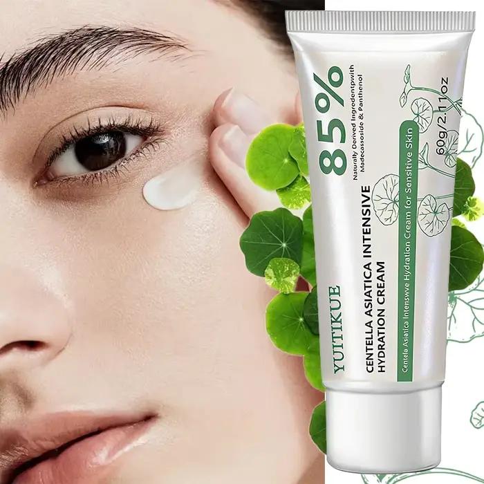 Crème hydratante intensive YUITIKUE 85% Centella Asiatica |   Apaisant et hydratant pour les peaux sensibles |   60g
