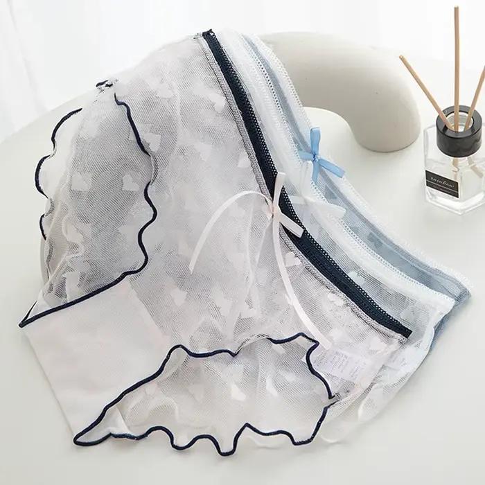 Culotte en dentelle transparente et Sexy pour femme