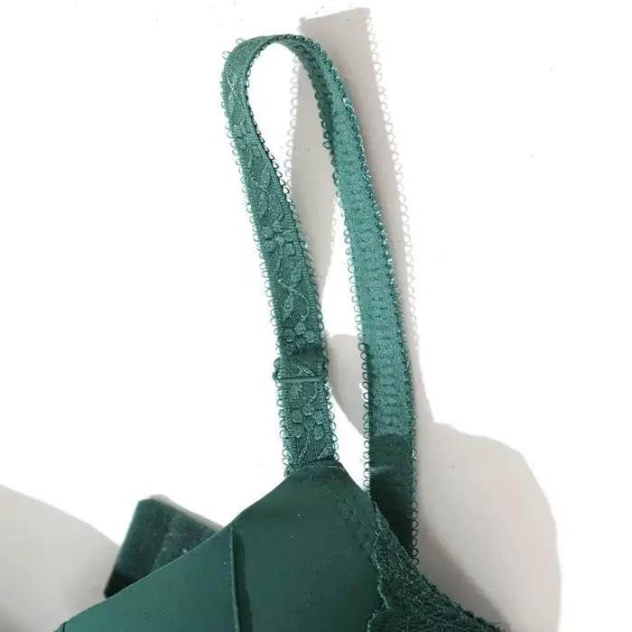 Beauwear-Soutien-gorge brodé à fleurs vertes