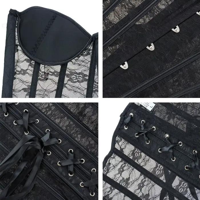 Corset désossé en acier pour femmes