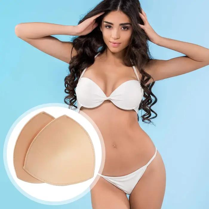 Coussinets de soutien-gorge souples pour femmes, coussinets de soutien-gorge amovibles, rehausseur de poitrine, rehausseur de poitrine, bonnets de soutien-gorge de sport, maillot de bain Bikini