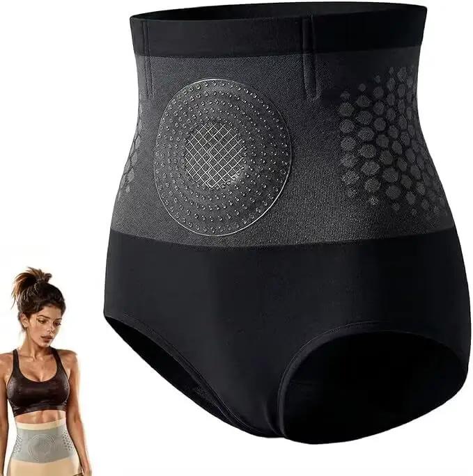 Shorts sculptants 4-en-1 brûle-graisse sans couture taille haute contrôle abdominal rehaussement des fesses antidérapants pour femme