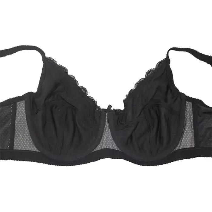 Soutien-gorge Femme Grande Taille Mode À Pois Élégant Pour Occasions Spéciales Couleurs Gris Noir Marron Taille C à G