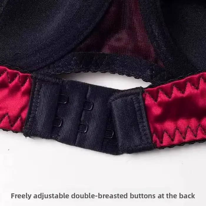 Ensemble de soutien-gorge de nuit de mariage rouge
