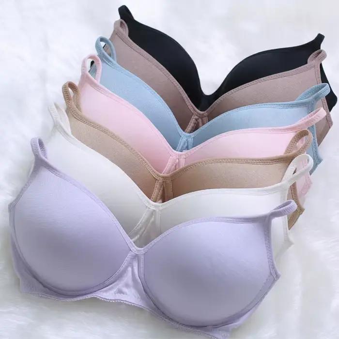 Soutien-gorge sans fil en soie brillante