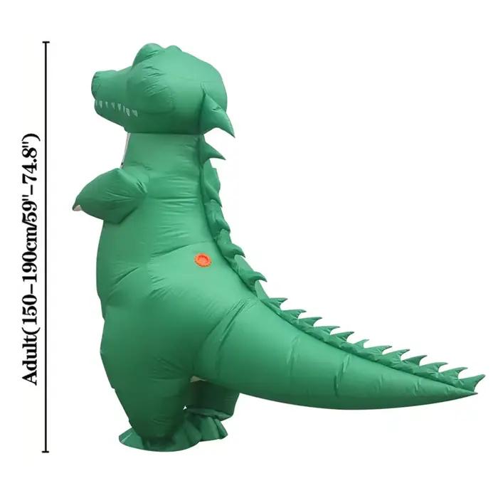 Costume gonflable Crocodile pour adultes, pourim, mascotte d'halloween et de noël, Costume de Cosplay de fête Anime, costumes fantaisie