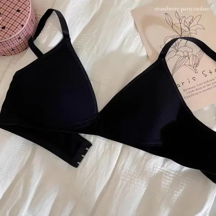 BANERDANNI Bralette de base parisienne | Bretelles fixes et tissu respirant | Petite Bust Contour Support Soutien-gorge