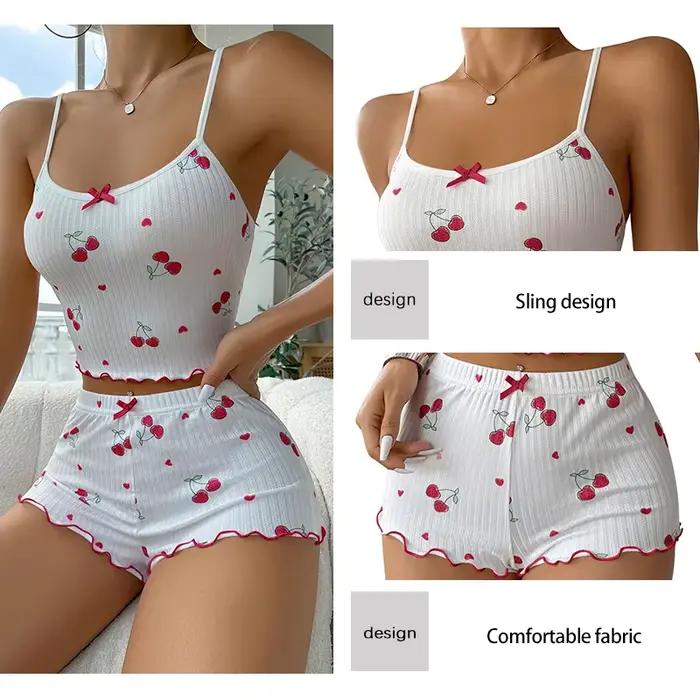 Ensemble pyjama 2 pièces pour femmes