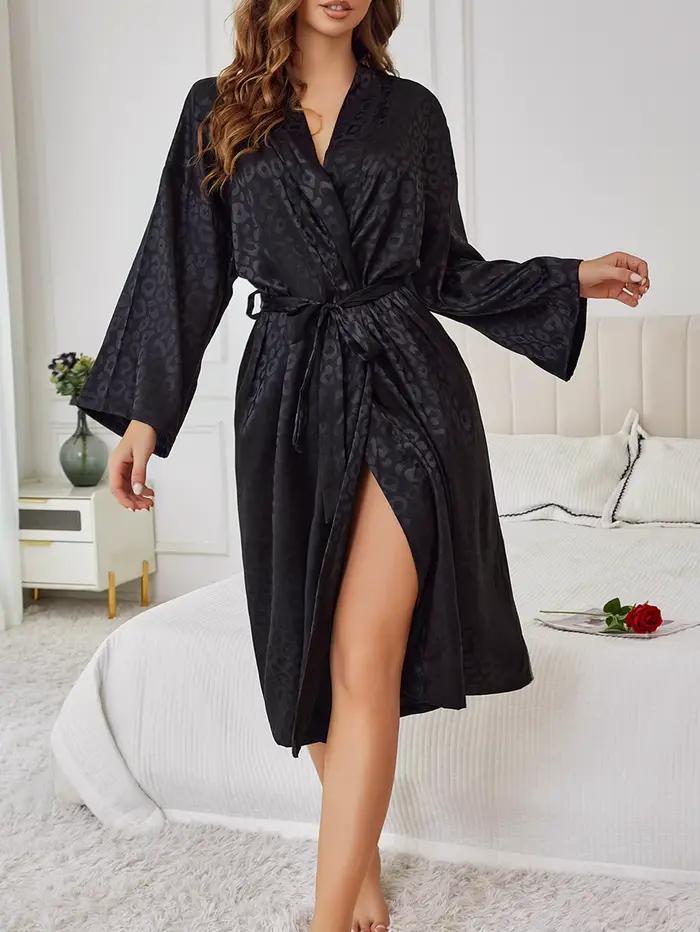 Chemise de nuit Jacquard de luxe pour femmes