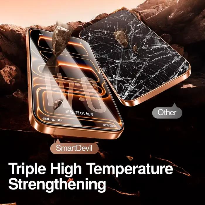 SmartDevil HD Film en verre trempé pour iPhone 17 ProMax protecteur d'écran de confidentialité pour iPhone 17Air 17Pro 16Pro 16 anti-empreintes digitales